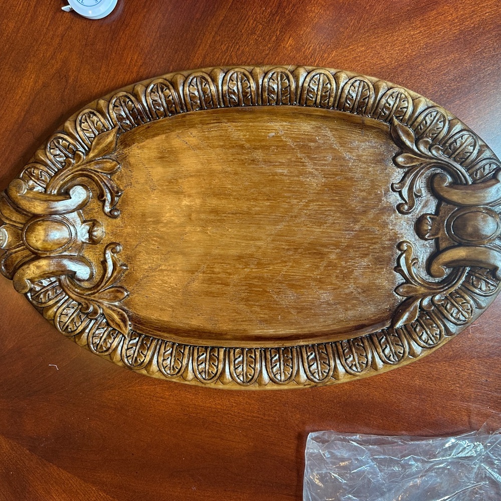 Southern Living at Home Ornate Brimfield Resin Oval Tray